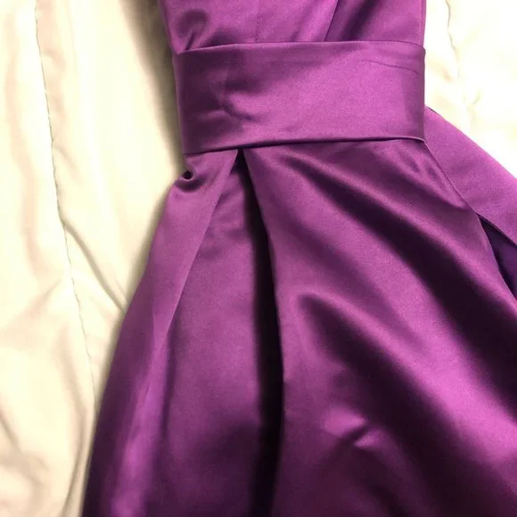 NWOT Strapless Purple Dress with Sweetheart Neckline - Picture 10 of 13